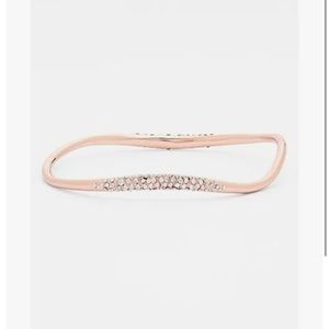 Alexis Bittar Miss Havisham Rose Gold Pave Diamond Bracelet